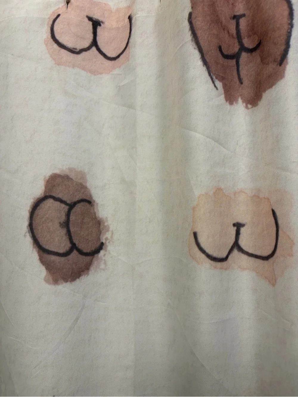 Booty Shower Curtain